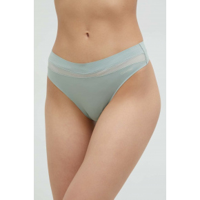 Dámská tanga QF6047E 5G0 mátová - Calvin Klein