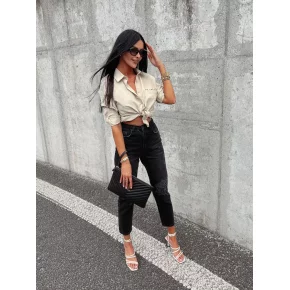 Dámská košile 286144 khaki - Ola Voga