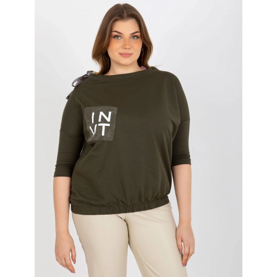 Dámská halenka EM BZ HW 20 478.42P Khaki tmavě zelená - FPrice