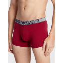 Pánské boxerky 2PACK 111769 3F720 15876 tm. modro-vínové - Emporio Armani
