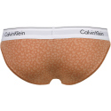 Dámské kalhotky F3787E 796 hnědá/vzor - Calvin Klein