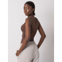 Dámský top TK RP TP 333435.19P tmavě hnědý