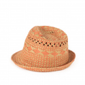 Unisex plážový klobouk cz21146-1 Béžovo-oranžová - Art Of Polo