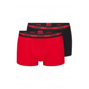 Pánské boxerky 50469775 černočervené - Hugo Boss