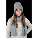 Set čepice a šála K.23.230.06 šedý - Kamea
