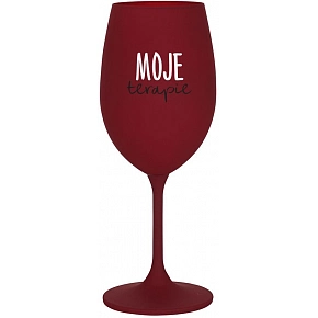 MOJE TERAPIE - bordo sklenice na víno 350 ml