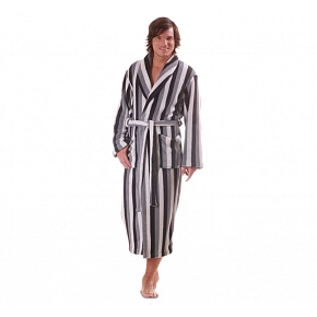 Pánský župan Adam 2130 9001 šedý s pruhy - Vestis