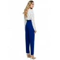 Klasické kalhoty s páskem S124 modré - Stylove