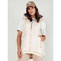 Dámská prošívaná vesta COLINE TY4114 bílá - FashionStreet 