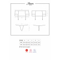 Podvazkový pás Miamor garter belt - Obsessive