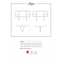 Podvazkový pás Miamor garter belt - Obsessive