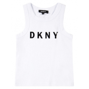 Dámský nátělník bílý s potiskem - DKNY