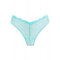 Dámské tanga String V-11028 Tyrkysová - Axami