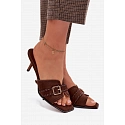 Dámské sandály 9764 hnědé - Sweet Shoes