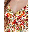 FLOWMISS Maxi šaty EY2629 bílo-žluto-červené - FashionStreet 