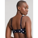 Dámský vrchní díl plavek Anya Riva Spot Bandeau navy/vanilla SW1453 - Panache