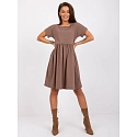 Dámské šaty RV SK 5672.03P Hnědá - Rue Paris