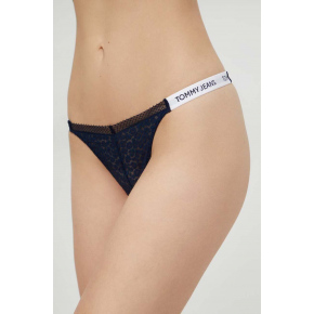 Dámská tanga HIGH LEG THONG UW0UW05160 C1G tm. modré - Tommy Hilfiger