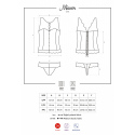Svůdný korzet Miamor corset bordó - Obsessive