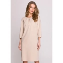 Dámské šaty S394 Béžová - Stylove