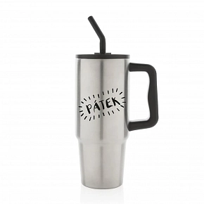 PÁTEK - stříbrný cestovní termohrnek 900 ml PÁTEK - stříbrný cestovní termohrnek 900 ml