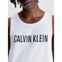 Pánské plážové tílko KM0KM00837 YCD bílá - Calvin Klein