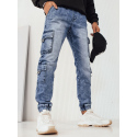 Pánské modré cargo kalhoty UX4229 - Dstreet
