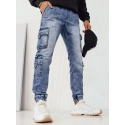 Pánské modré cargo kalhoty UX4229 - Dstreet