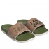 Dětské žabky / nazouváky Adilette Comfort Jr ID8029 Zelená s hnědou - Adidas
