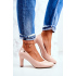 Lodičky na sloupku 1459 béžové - Step in style