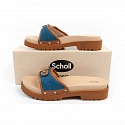 Dámské dřeváky W F305492349 hnědo-modré - Scholl Iconic