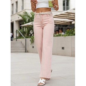 Dámské džíny UY2966 růžové - FashionStreet 