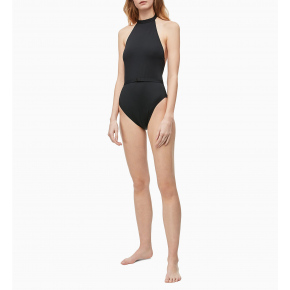 Jednodílné plavky KW0KW00807-BEH černá - Calvin Klein