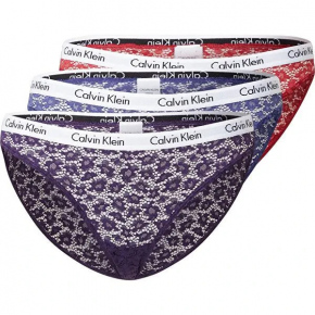 Krajkové kalhotky 3-pack - QD3926E - W5G - Mix barev - Calvin Klein