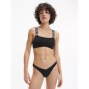 Dámské plavky horní díl BANDEAU-RP KW0KW01825BEH černé - Calvin Klein