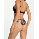 Dámské kalhotky Velvet Bloom Tanga Brasil - Julimex