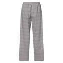Dámské pyžamové kalhoty QS6893E 5FQ černo/bílá - Calvin Klein