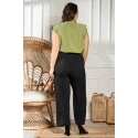 Dámské kalhoty Plus size Domina - Karko
