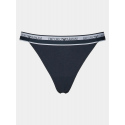 Dámská tanga 2Pack 164522 4R227 00135 tm. modrá - Emporio Armani