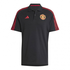 Pánské polo tričko Manchester United M IT4165 Černá vzor - Adidas