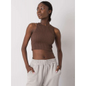 Dámský top TK RP TP 333435.19P tmavě hnědý
