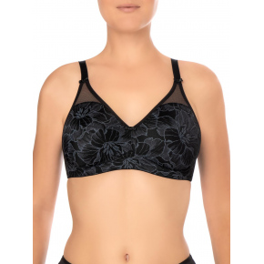 Dámská podprsenka Vision Bloom 0203288 434 / 433 black bloom - Felina