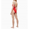 Jednodílné plavky KW0KW00825-XA7 červená - Calvin Klein