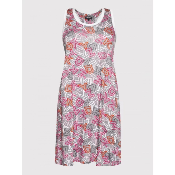 Dámská dlouhá noční košilka YI2622537 - 040 Šedá - DKNY