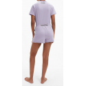 Dámský kraťasový set - QS6804E 10B- fialová - Calvin Klein