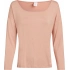 Dámský pyžamový top L/S CURVE NECK 000QS7006E FSR make-up - Calvin Klein