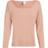 Dámský pyžamový top L/S CURVE NECK 000QS7006E FSR make-up - Calvin Klein