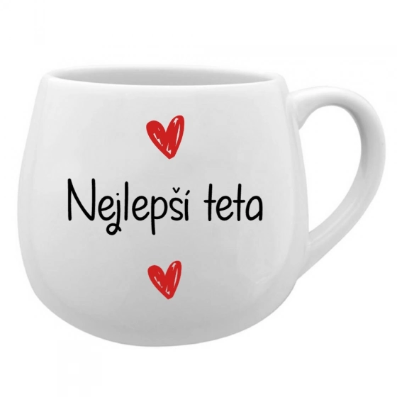 Nejlepší teta - bílý keramický hrníček 300 ml