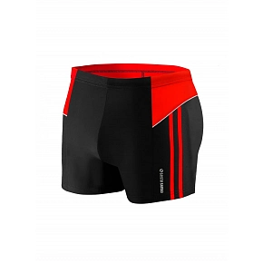 Plavecké boxerky 384 černo-červené - Sesto Senso