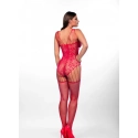 Okouzlující bodystocking Leisha červený - Anais